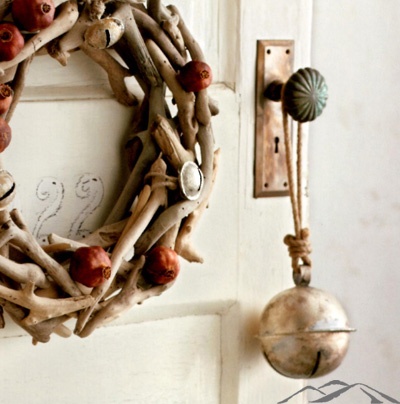 Driftwood wreath for the holidays