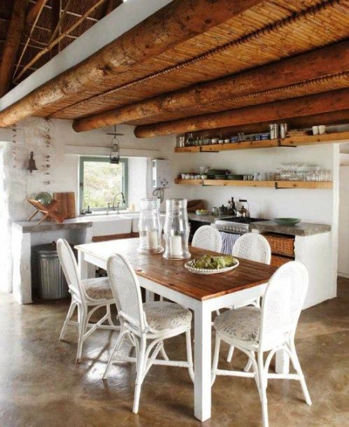 Beach cottage kitchen with a country feel